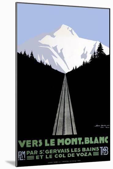 Mont Blanc Swiss Alps-null-Mounted Giclee Print