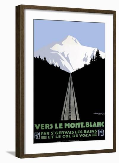 Mont Blanc Swiss Alps-null-Framed Giclee Print