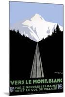 Mont Blanc Swiss Alps-null-Mounted Giclee Print