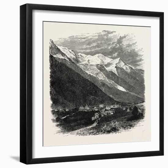 Mont Blanc (The Loftiest Peak in the Alps). Mont Blanc or Monte Bianco (Italian)-null-Framed Giclee Print