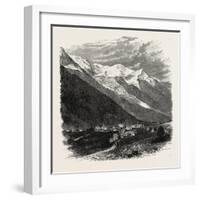 Mont Blanc (The Loftiest Peak in the Alps). Mont Blanc or Monte Bianco (Italian)-null-Framed Giclee Print