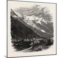 Mont Blanc (The Loftiest Peak in the Alps). Mont Blanc or Monte Bianco (Italian)-null-Mounted Giclee Print