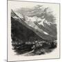 Mont Blanc (The Loftiest Peak in the Alps). Mont Blanc or Monte Bianco (Italian)-null-Mounted Giclee Print