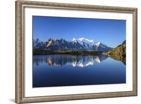 Mont Blanc, Top of Europe, Reflected During Sunrise in Lac Es Cheserys-Roberto Moiola-Framed Photographic Print