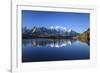 Mont Blanc, Top of Europe, Reflected During Sunrise in Lac Es Cheserys-Roberto Moiola-Framed Photographic Print