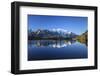 Mont Blanc, Top of Europe, Reflected During Sunrise in Lac Es Cheserys-Roberto Moiola-Framed Photographic Print