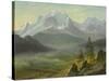 Mont Blanc-Albert Bierstadt-Stretched Canvas