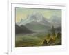 Mont Blanc-Albert Bierstadt-Framed Giclee Print