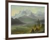 Mont Blanc-Albert Bierstadt-Framed Giclee Print