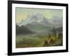 Mont Blanc-Albert Bierstadt-Framed Giclee Print