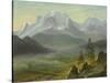 Mont Blanc-Albert Bierstadt-Stretched Canvas