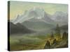 Mont Blanc-Albert Bierstadt-Stretched Canvas