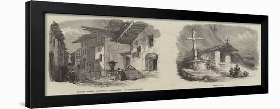 Mont Cenis Railway Scenery-null-Framed Giclee Print