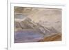 Mont Dauphiny, Near Chartreuse (W/C and Pencil on Paper)-John Ruskin-Framed Giclee Print