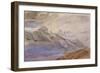 Mont Dauphiny, Near Chartreuse (W/C and Pencil on Paper)-John Ruskin-Framed Giclee Print