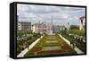 Mont Des Arts Garden, Brussels, Belgium, Europe-Carlo Morucchio-Framed Stretched Canvas