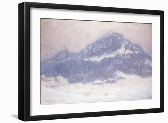 Mont Kolsaas, Misty Weather, 1895-Claude Monet-Framed Giclee Print