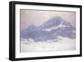 Mont Kolsaas, Misty Weather, 1895-Claude Monet-Framed Giclee Print