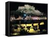 Mont Orgueil Castle at Night, Gorey, Jersey, Channel Islands-Peter Thompson-Framed Stretched Canvas