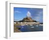 Mont Orgueil Castle, Gorey Harbour, Jersey, Channel Islands, UK-Robert Harding-Framed Photographic Print