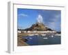 Mont Orgueil Castle, Gorey Harbour, Jersey, Channel Islands, UK-Robert Harding-Framed Photographic Print