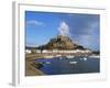 Mont Orgueil Castle, Gorey Harbour, Jersey, Channel Islands, UK-Robert Harding-Framed Photographic Print