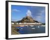 Mont Orgueil Castle, Gorey Harbour, Jersey, Channel Islands, UK-Robert Harding-Framed Photographic Print