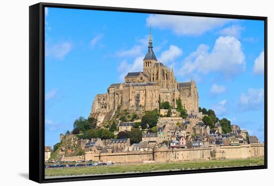 Mont Saint Michel Abbey, Normandy / Brittany, France-Zechal-Framed Stretched Canvas