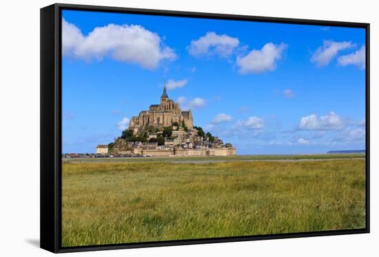 Mont Saint Michel Abbey, Normandy / Brittany, France-Zechal-Framed Stretched Canvas