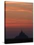 Mont Saint Michel at Night-Philippe Manguin-Stretched Canvas