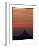 Mont Saint Michel at Night-Philippe Manguin-Framed Photographic Print