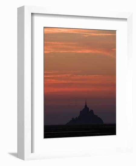 Mont Saint Michel at Night-Philippe Manguin-Framed Photographic Print