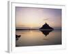 Mont Saint-Michel at Sunset, Unesco World Heritage Site, La Manche Region, Basse Normandie, France-Roy Rainford-Framed Photographic Print