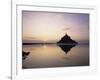 Mont Saint-Michel at Sunset, Unesco World Heritage Site, La Manche Region, Basse Normandie, France-Roy Rainford-Framed Photographic Print