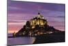 Mont Saint Michel at Sunset-Markus Lange-Mounted Photographic Print