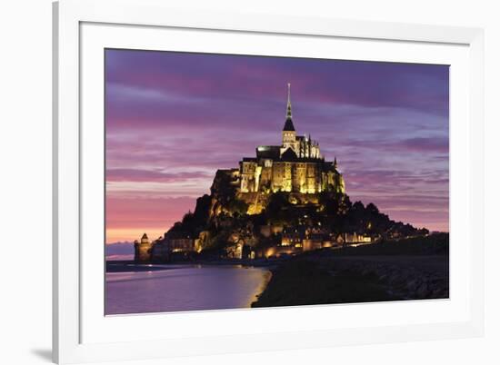 Mont Saint Michel at Sunset-Markus Lange-Framed Photographic Print