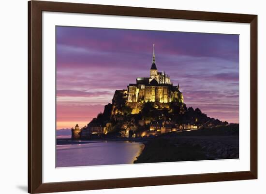 Mont Saint Michel at Sunset-Markus Lange-Framed Photographic Print