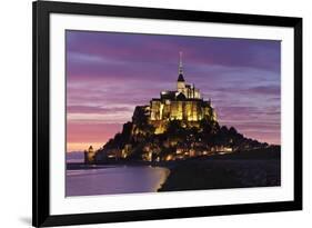 Mont Saint Michel at Sunset-Markus Lange-Framed Photographic Print