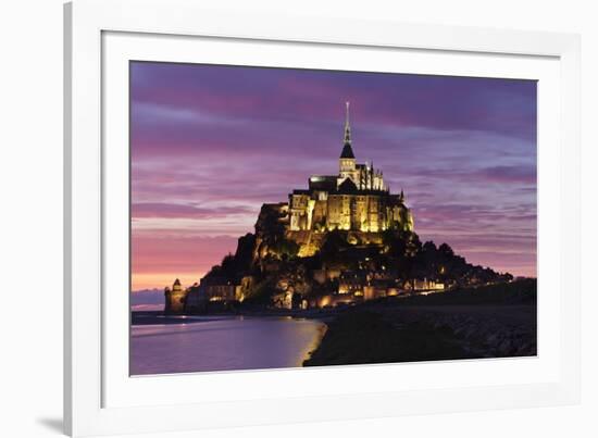 Mont Saint Michel at Sunset-Markus Lange-Framed Photographic Print