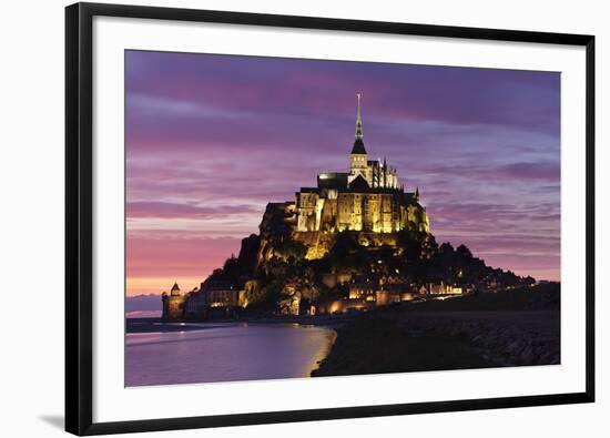 Mont Saint Michel at Sunset-Markus Lange-Framed Photographic Print