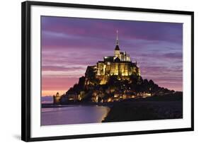 Mont Saint Michel at Sunset-Markus Lange-Framed Photographic Print