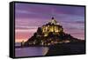 Mont Saint Michel at Sunset-Markus Lange-Framed Stretched Canvas