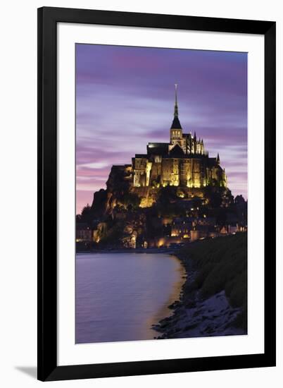 Mont Saint Michel at Sunset-Markus Lange-Framed Photographic Print