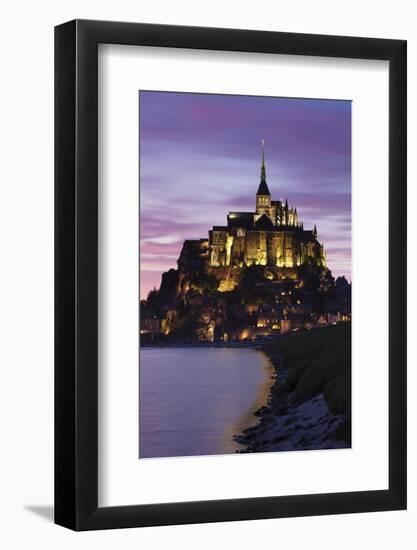 Mont Saint Michel at Sunset-Markus Lange-Framed Photographic Print