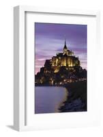 Mont Saint Michel at Sunset-Markus Lange-Framed Photographic Print