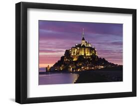 Mont Saint Michel at Sunset-Markus Lange-Framed Photographic Print