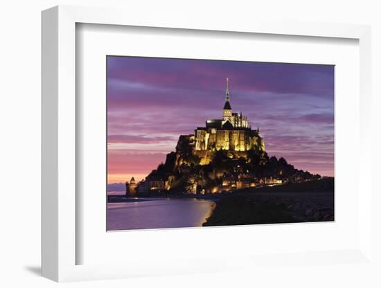 Mont Saint Michel at Sunset-Markus Lange-Framed Photographic Print