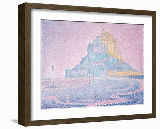 Mont Saint-Michel, Fog and Sun, 1897-Paul Signac-Framed Giclee Print