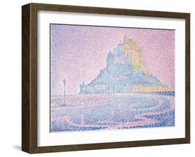 Mont Saint-Michel, Fog and Sun, 1897-Paul Signac-Framed Giclee Print