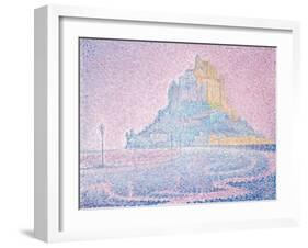 Mont Saint-Michel, Fog and Sun, 1897-Paul Signac-Framed Giclee Print